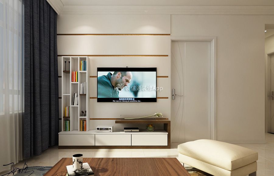现代风格客厅电视墙效果图 现代风格客厅电视墙