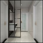 紫园125平北欧风格家庭洗手间隔断设计效果图