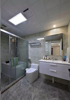北大资源博雅97平欧式风格卫生间淋浴房设计效果图