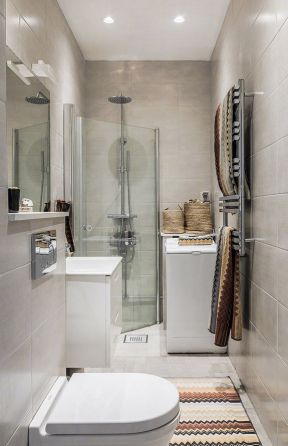 香江国际75平米二居室现代简约卫生间装修设计效果图