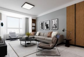 阳光100国际新城103平现代风格客厅沙发效果图