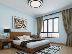 天海国际二居90平北欧风格卧室装修设计效果图