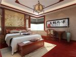 中式风格三居室90平卧室装修效果图片欣赏