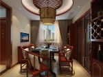 中式风格三居室90平餐厅装修效果图片欣赏