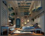 地中海风格450平别墅卧室装修效果图片欣赏
