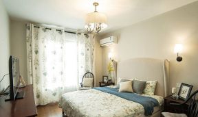 阳光丽景二期150平米三居室现代卧室窗帘装修设计效果图