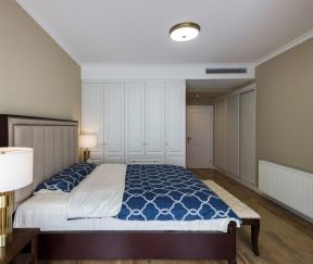 滨江凯旋门169平米三居室现代北欧风格卧室装修设计效果图