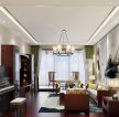 学府馨城三居168平中式风格客厅沙发效果图片