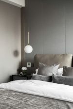 华航名人世家现代风格卧室床头吊灯设计效果图