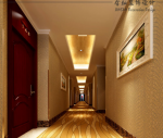 格林豪泰酒店5000平米现代风格酒店走廊效果图