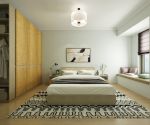 鲁能星城外滩二居75平现代风格卧室装修设计效果图
