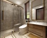 香樟园1200平方新中式别墅卫生间淋浴房图片