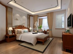 玲珑湾500平新中式风格卧室装修效果图
