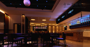 格林豪泰酒店5000平米现代风格酒店餐厅装修图片