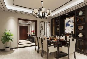 遂宁大院背书202平新中式风格餐厅壁柜设计图