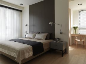 逸翠园90㎡现代简约两居室卧室装修效果图