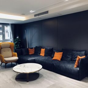 金科世界城90平米三居室奢华客厅沙发装修设计效果图