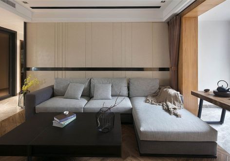 江悦湾110㎡现代简约三居室装修案例