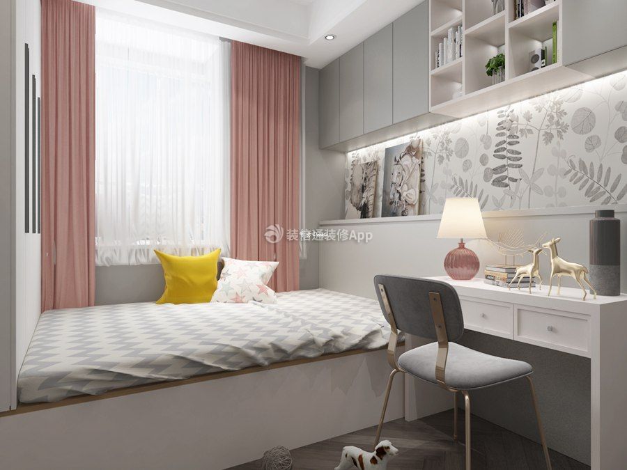 2023自然界160平米四居室北欧风格卧室装修设计效果图