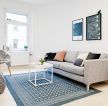 美的翰城嘉园83㎡北欧风格客厅沙发装修效果图