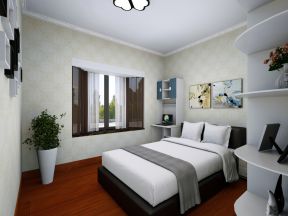 现代风格92平三居室卧室装修效果图片赏析