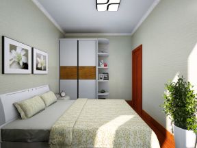 现代风格92平三居室卧室装修效果图片欣赏