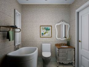 欧式风格77平米两居室卫生间装修效果图片大全