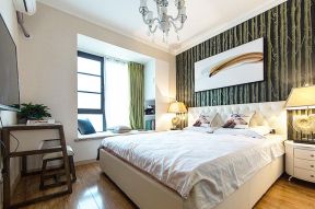 国风尚樾85平欧式风格卧室装修效果图