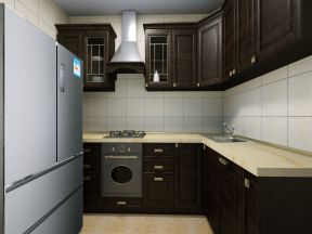 欧式风格108平三居室厨房装修效果图片大全
