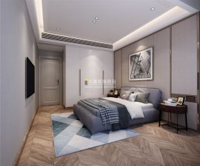 滨江一号130平米三居室现代风格卧室装修设计效果图欣赏