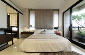 翠湖香山92㎡现代简约卧室背景墙装修效果图