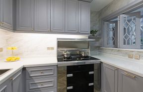 天安豪园美式135平三居室厨房装修案例