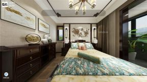 西岸花园260平复式中式卧室装修设计效果图