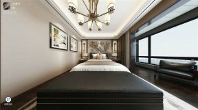 紫汀苑320平米新中式风格别墅卧室装修设计效果图