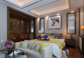 遂宁大院330平别墅中式风格卧室沙发图片