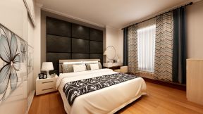 禅城帝景卡士75㎡北欧风格卧室背景墙装修效果图