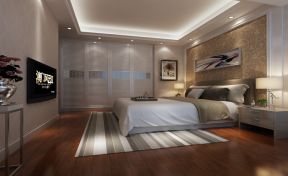 欧式风格140平三居室卧室装修效果图片赏析