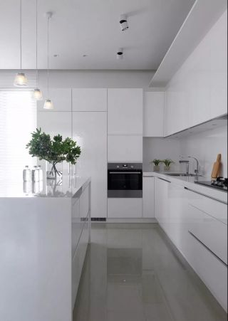 110平现代风格开放式厨房设计效果图大全一览