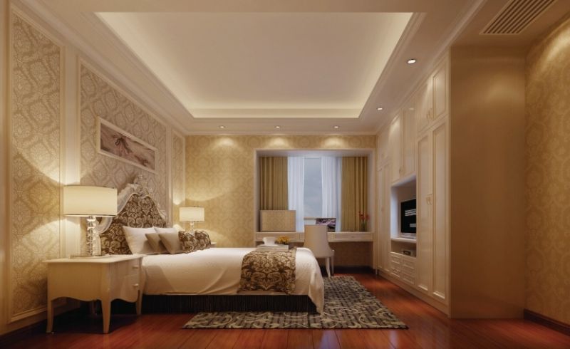 紫檀山欧式风格165平三居室装修效果图