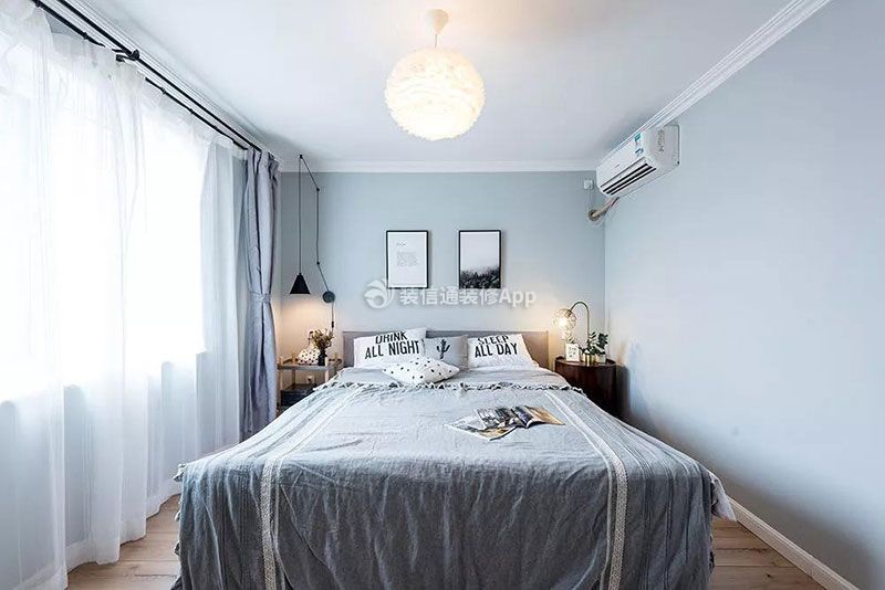 枫丹丽舍小区现代简约68平二居室卧室装修案例
