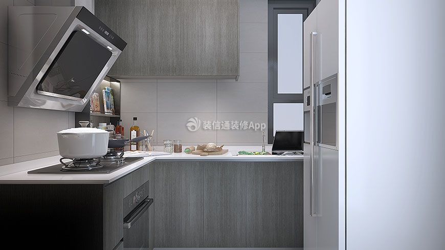 双锦园新中式83平二居室厨房装修案例