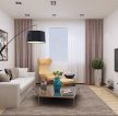 中湾国际现代简约95平二居室客厅装修案例