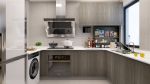 远洋新仕界北欧74平二居室厨房装修案例