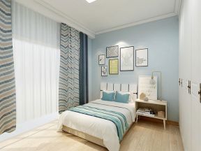 紫金庄园现代简约62平二居室卧室装修案例
