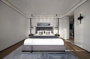 银河国际137平米中式小户型卧室装修设计效果图