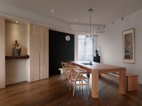 150平米房子现代餐厅实木家具装修设计图片