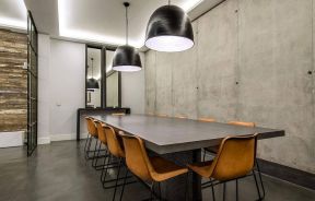 150平米现代工业风格房子餐厅装修设计效果图片
