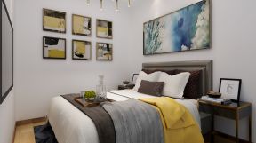 千鹤家园现代简约106平三居室卧室装修案例