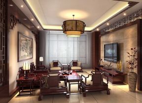 古典风格150平跃层客厅装修效果图片大全
