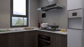 花雨汀现代简约98平二居室厨房装修案例